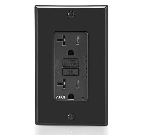 LEVITON AFTR2 SmartlockPro Outlet Branch Circuit Arc-Fault Circuit Interrupter (AFCI) Receptacle 15A / 125 VAC BL - BuyRite Electric