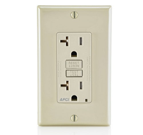 LEVITON AFTR2 SmartlockPro Outlet Branch Circuit Arc-Fault Circuit Interrupter (AFCI) Receptacle 15A / 125 VAC LA - BuyRite Electric