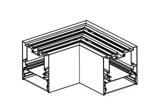 Core Lighting ALP230N-L90 Surface / Suspended / Recessed LED Profile L-Connector (SIDE)