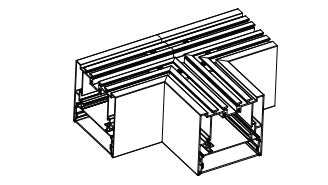 Core Lighting ALP230N-T90 Surface / Suspended / Recessed LED Profile T Connector