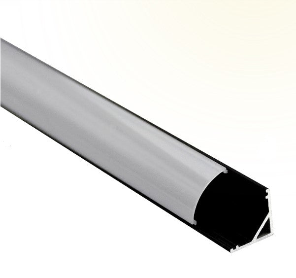 ABBA Lighting USA AP59-BK ALUMINUM CORNER CHANNEL LED STRIP LIGHT COVER END CAPS Black Finish 10 Pack