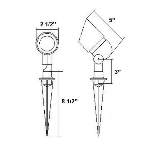 ABBA Lighting 20-50W DL01 Cast Aluminum Spot Light - BuyRite Electric