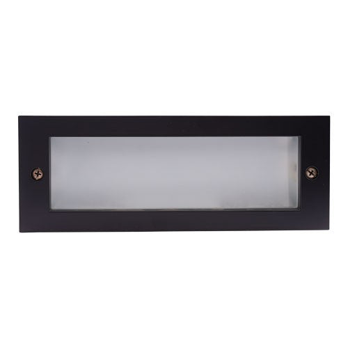 ELCO Lighting ELST83B LED Brick Light with Open Faceplate 5.4W 3000K 340 lm 120V Black Finish | BuyRite Electric