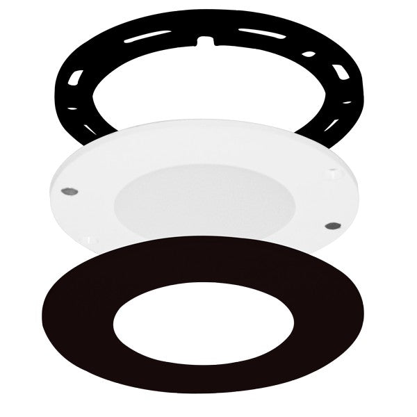 ELCO Lighting E261B Undercabinet Pucks, Sedum Mini Super Slim Round LED Puck Light 2.2W 3000K 170 lm 12V Black Finish