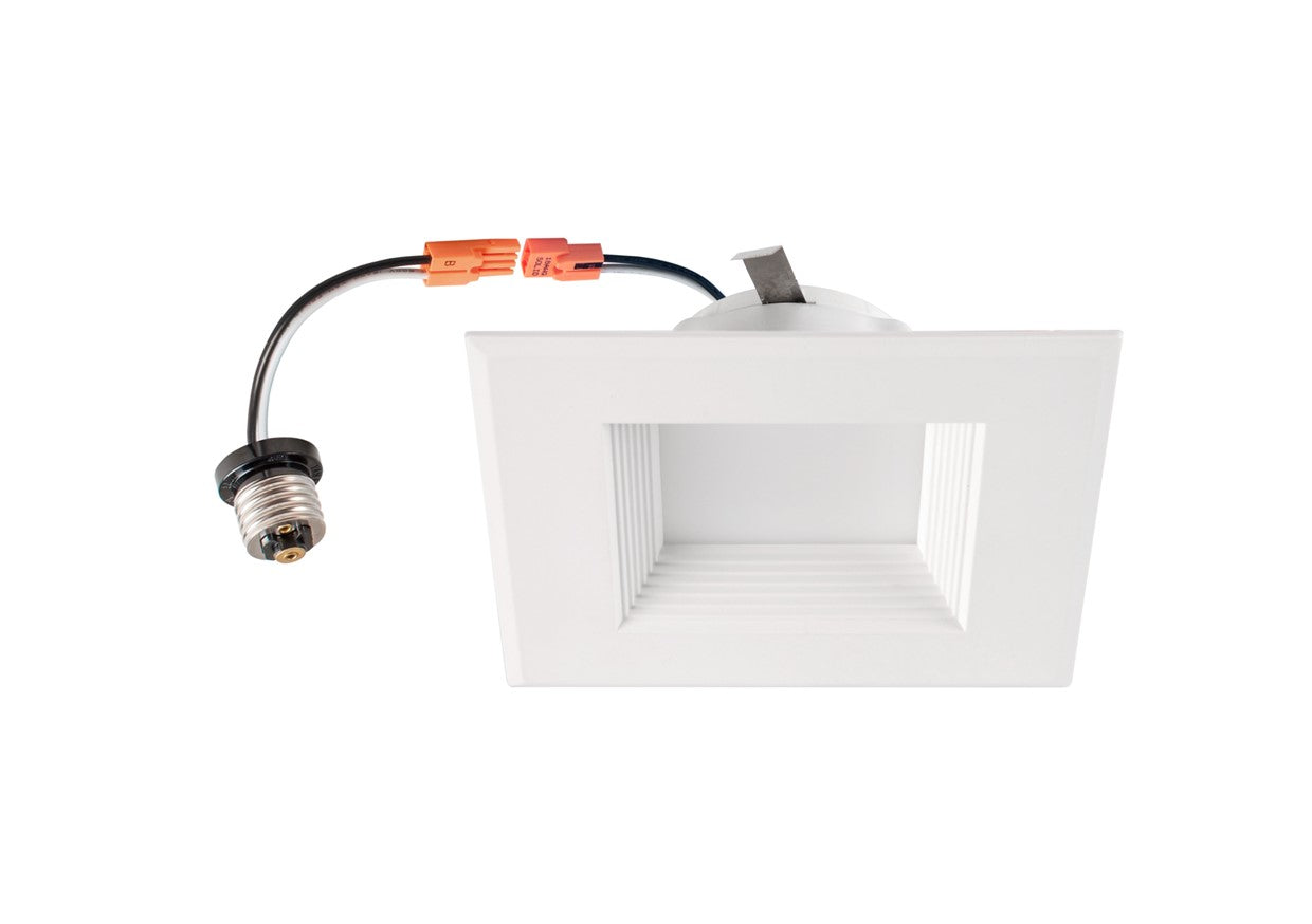 4 Inch LED Square Downlight 3000K Baffle