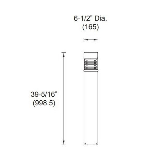 Utopia Lighting BLD1-C 6.5" Dia. LED Bollard Light- BuyRite Electric