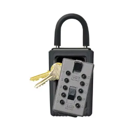Kidde C3 Key Safe Original Portable Push 3-Key Holder, Black/Titanium 6 Pack