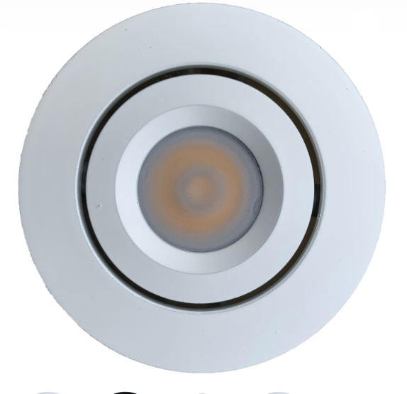 ABBA Lighting USA CB05-WH-3K Dimmable LED Puck Light, Color Temperature 3000K, Finish White