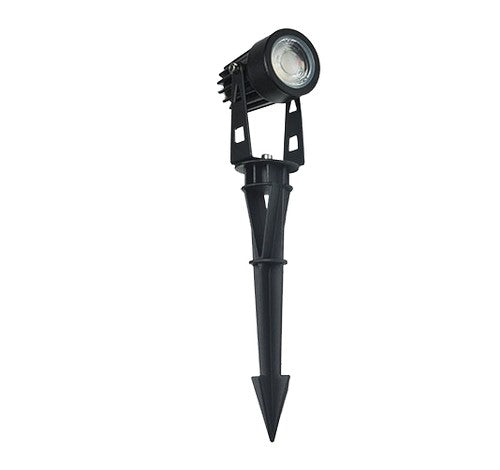 ABBA Lighting 5W CD43 Cast Aluminum Spot Light With 20" wire & PVC ground spike 12V AC / DC - BuyRite Electric