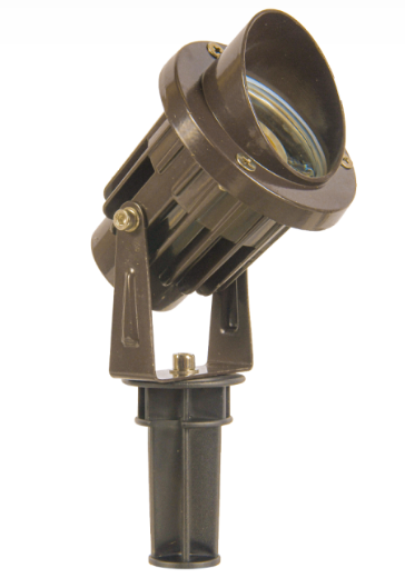 ABBA Lighting USA CD75-BRW-3K LED Heavy Duty Cast Aluminum Spot Light, Color Temperature 3000K, Brown Finish