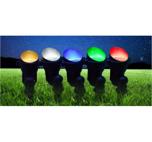 ABBA Lighting USA 15W CDR85 Cast Aluminum Spot Light With Ground Plastic Spike 12V AC