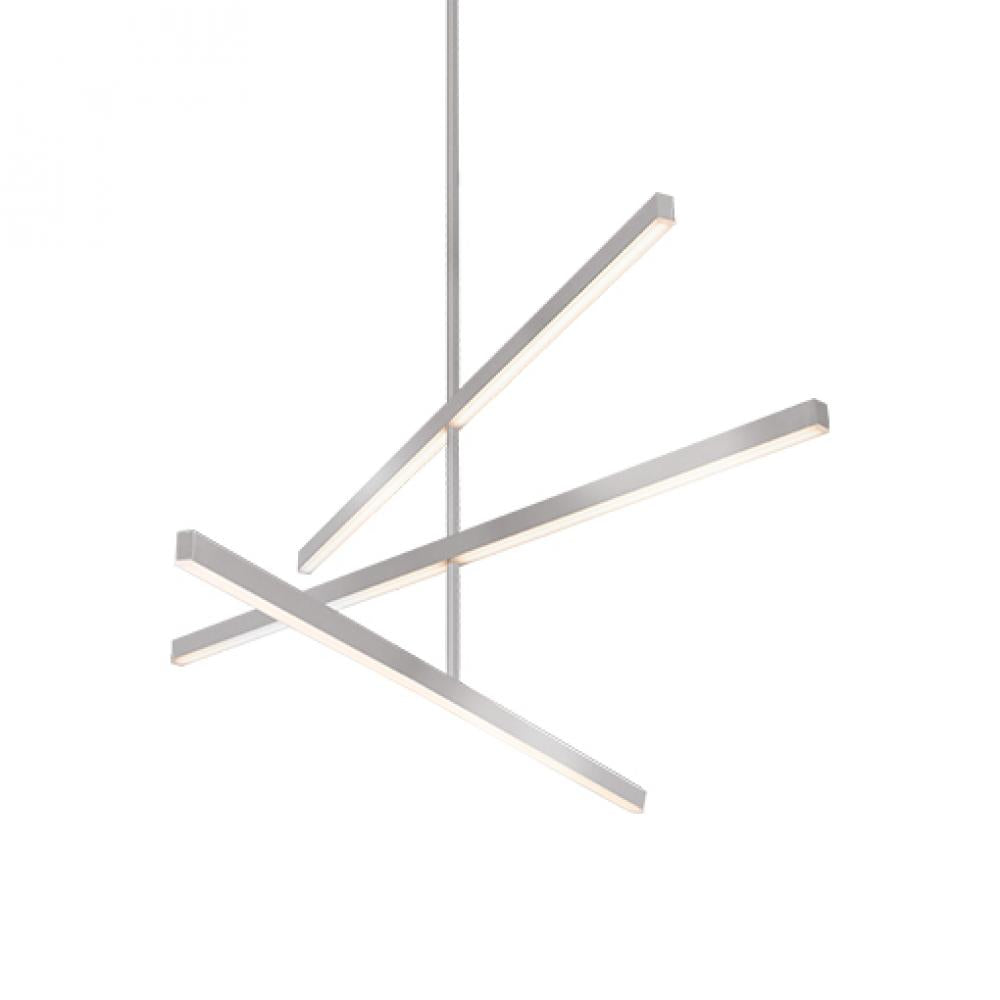 Kuzco Lighting CH10345-BN LED Indoor Lighting Vega 45 Inch Chandelier Ceiling Light Brushed Nickel Finish