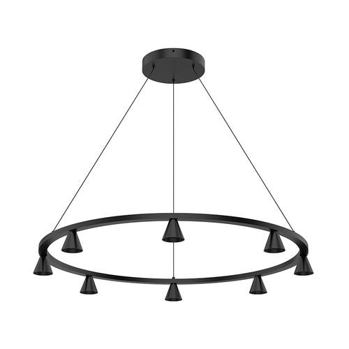 Kuzco Lighting CH19933-BK LED 33 Inch Indoor Lighting Dune 8 Chandelier Ceiling Light Black Finish