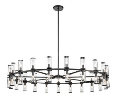 Alora Lighting CH309042UBCG Revolve 42 Light 60 inch Chandelier Ceiling Light Urban Bronze Finish