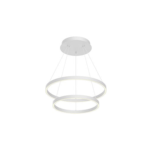 Kuzco Lighting CH87224-WH LED Cerchio Chandelier Light White Finish