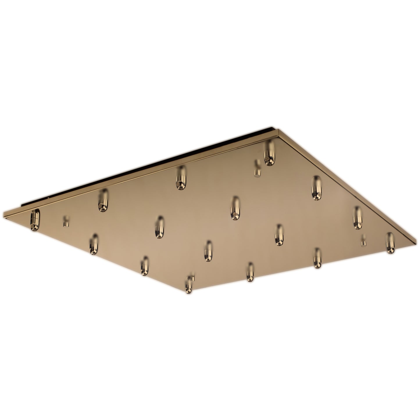 Kuzco Lighting CNP16AC-BG LED Multi-Light 16-Port Square Canopy Brushed Gold Finish