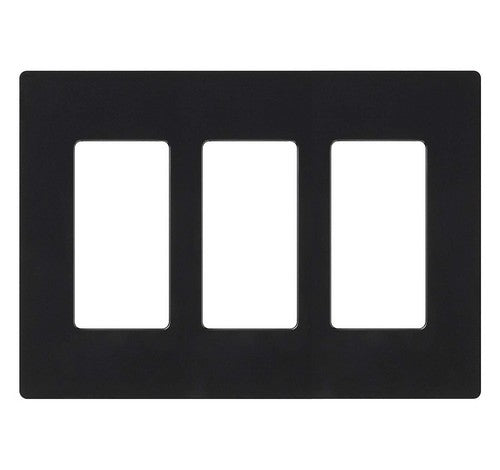Lutron CW-3-XX Designer Claro Style Three Gang Wall Plate BL - BuyRite Electric