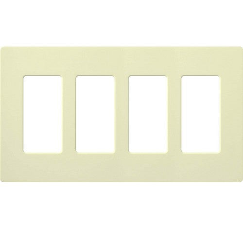Lutron CW-4-XX Designer Claro Style Four Gang Wall Plate LA - BuyRite Electric