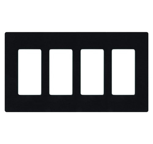 Lutron CW-4-XX Designer Claro Style Four Gang Wall Plate BL - BuyRite Electric