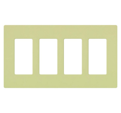 Lutron CW-4-XX Designer Claro Style Four Gang Wall Plate IV - BuyRite Electric