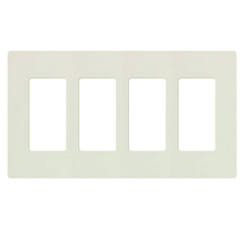 Lutron CW-4-XX Designer Claro Style Four Gang Wall Plate AL - BuyRite Electric