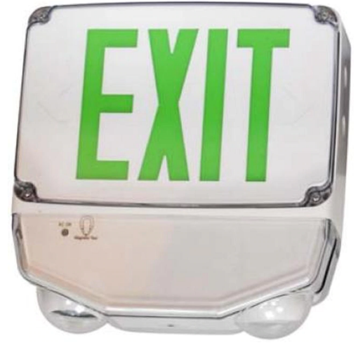 Westgate CWLEZXTE1GW WET LOCATION COMBINATION LED EXIT SIGN & LED EMERGENCY