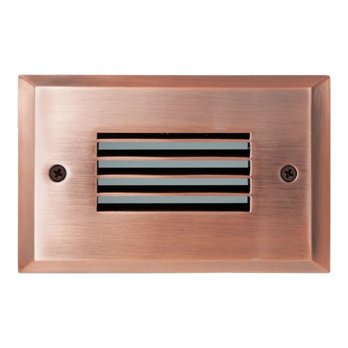 ELCO Lighting ELST9740CP Mini LED Step Light with Angled Louver 2W 4000K 120V Copper Finish | BuyRite Electric