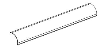 Core Lighting ALP100C-98-LN Surface Mount Corner LED Profile 98 Inch, Plastic Lens