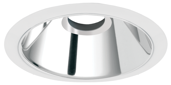 Elco Lighting ELK610CW Flexa™ 6 Inch Round Reflector for Koto™ Module with Chrome Reflector w/White Ring