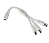 Diode LED DI-0705-25 3-Way DC Splitter Cable (25 Pack), White Finish