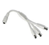 Diode LED DI-0705 3 Way DC Splitter Cable, White Finish