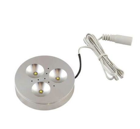 Diode LED DI-1224V-TRNT2-30-AL LED Puck Light, Wattage 3.3W, Color Temperature 3000K, Voltage 12/24V, Aluminum Finish