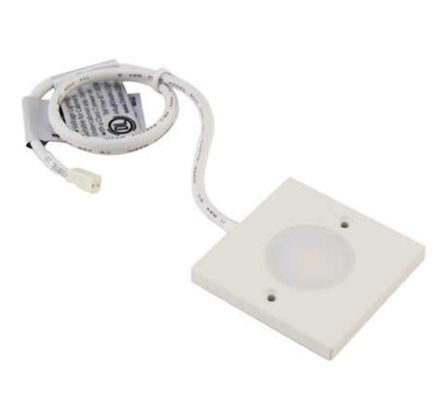 Diode LED DI-12V-SPOT-TL27-90-WH SPOTMOD Tile LED Fixture, Color Temperature 2700K, White Finish, Voltage 12V