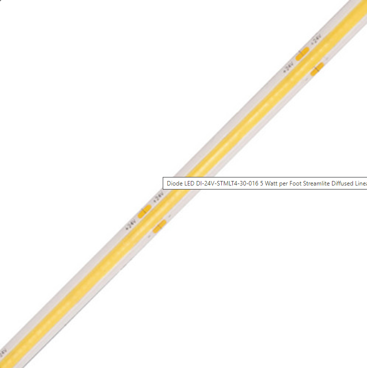 Diode LED DI-24V-STMLT4-30-016 16.4 ft StreamLite Tape Light 24V, Lumens 400+ Color Temperature 3000K, Spool