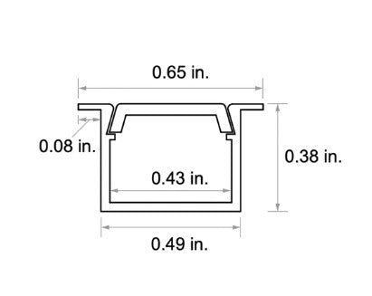 Diode LED DI-CPCHB-SLR-48 CHROMAPATH 48" BUNDLE CHANNEL, SLIM RECESSED