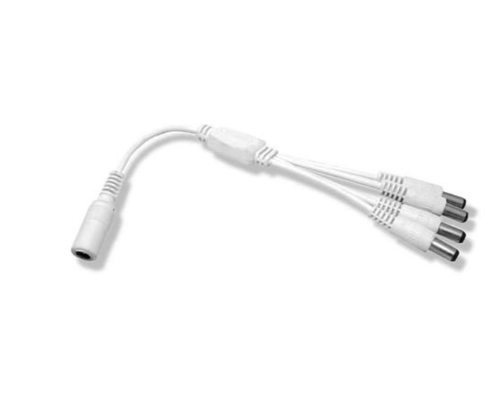 Diode LED DI-DCSP4-5 4-Way DC Splitter, White Finish (05 Pack)