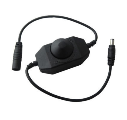 Diode LED DI-INLINE-DS-5A-B Inline Dimmer Switch, Ampere 5A, Black Finish