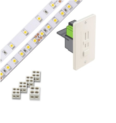 Diode LED DI-KIT-24V-BC1SX60-3000 Blaze 100 Series 16.4ft Basics LED Tape Light Spool with SWITCHEX, Color Temperature 3000K, Voltage 24V