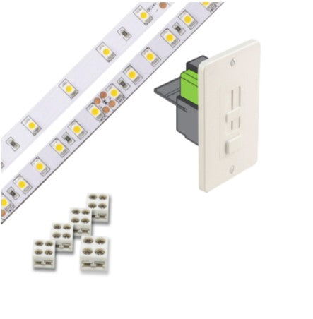 Diode LED DI-KIT-24V-BC2SX60-3000 Blaze 200 Series 16.4ft Basics LED Tape Light Spool with SWITCHEX, Color Temperature 3000K, Voltage 24V