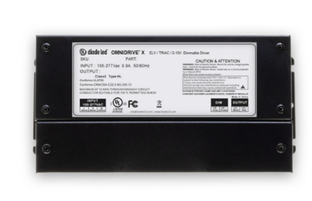 Diode LED DI-ODX-12V200W-J 200 Watt Omnidrive X Dimmable LED Driver 12V DC w/ Junction Box