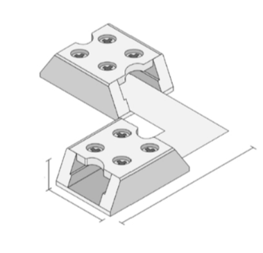 Diode LED DI-TB8-90-TTT-5 Tape Light 90 Degree Corner Connector 8mm Tape-to-Tape Terminal Blocks ( 5 Pack )