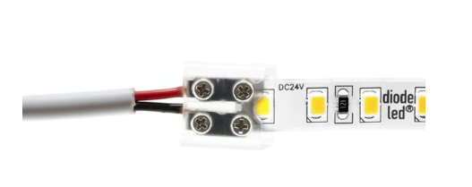 Diode LED DI-TB8-CONN-TTW-25B Tape Light Tape To Wire 8mm Terminal Block Connector, Screw Down - Pack Of 25 in Bulk