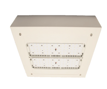 Diode LED DI-VL-CP200W-40-S-NB 200 Watt Volante Surface Mounted Canopy Light Fixture, Color Temperature 4000K, Narrow Beam Lens, 120/277V