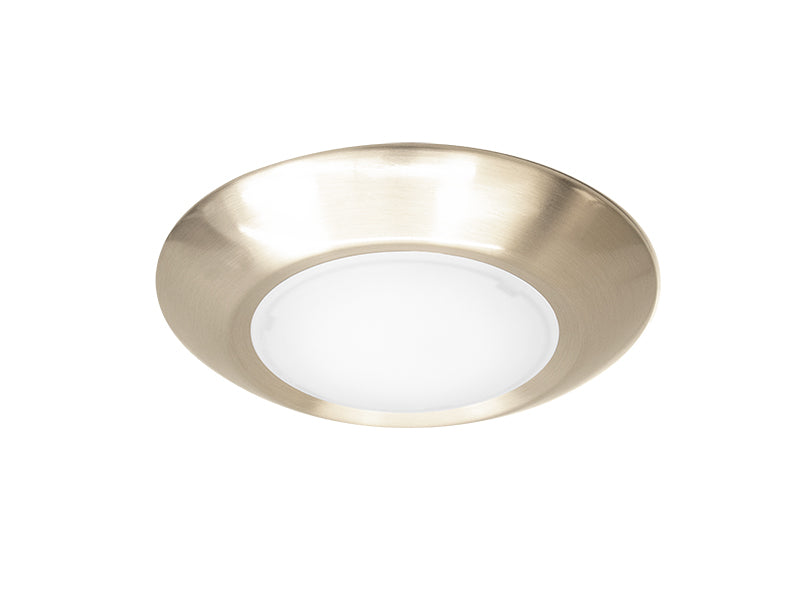 Westgate Lighting DLSE6-MCT-BN, 6 Inch Disk 15W 1000Lm 120V 90 CRI 3000K/4000K/5000K Energy Star Dimmable JA8 T24 Brushed Nickel Finish