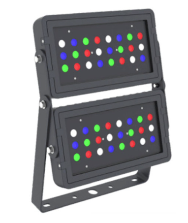 Westgate Lighting DMX-FLS-144W-RGBW-BT-BK Compatible RGBW Square Led Flood Light, Wattage 144W, Black Finish