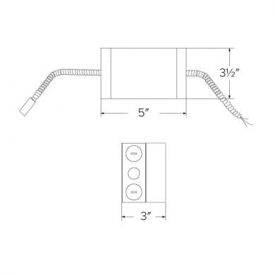 ELCO Lighting E8LTU08D 8 Inch LED Retrofit Kit with Driver 850 lm 120/277V Triac/ELV/0-10V
