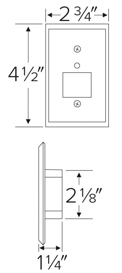 ELCO Lighting ELST69 Mini Photocell LED Step Light with Frosted Acrylic Lens 0.75W 3000K 50 lm 120V Finish | BuyRite Electric
