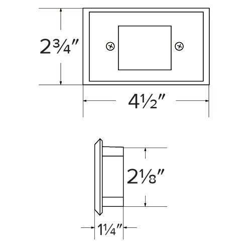 ELCO Lighting ELST66 Mini LED Step Light with Frosted Acrylic Lens 0.8W 3000K 120V Finish | BuyRite Electric