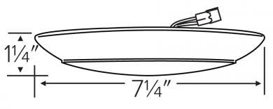 ELCO Lighting ELSF1127W 6 Inch Alva LED Ceiling Mount Disk Light 13W 2700K 900 lm White Finish
