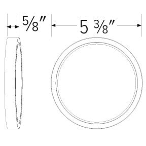 ELCO Lighting ELSP4340W 4 Inch Round Sky Panel 4000K 650 lm 120V White Finish